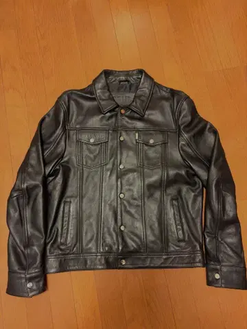 BALR. LEATHER TRUCKER JACKET