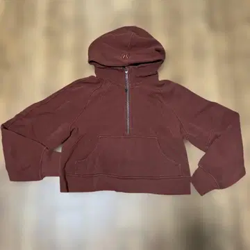 룰루레몬 하프 지퍼 후드티 브라운 XS/S