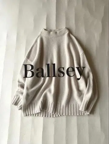 투모로우랜드 Ballsey 울 캐시미어 빌드넥 니트