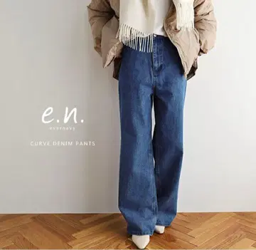 evernavy 에버네 커브 데님 팬츠