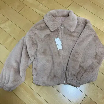 새상품 WEGO 퍼 블루종 S 사이즈 핑크