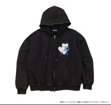 TREASURE 후드 부착 집업 후드티