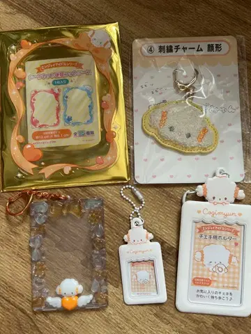 산리오 코기뮨 폴라로이드용 홀더 트레이딩 카드 홀더 자수 참