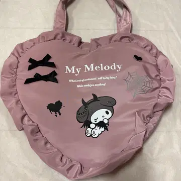 My Melody 하트형 토트백 핑크