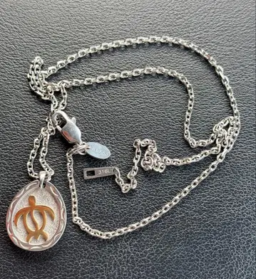 하와이안 주얼리 펜던트 목걸이 BLESS 316L