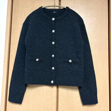 PLST 엑스트라 파인 메리노울 미들 게이지 가디건