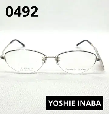 YOSHIE INABA 100% Titanium 오벌 안경 0492