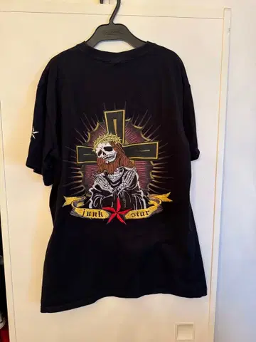 junk star 스컬 십자가 T셔츠 M 마리아