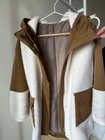 플리스 자켓 보아 자켓 후드 부착