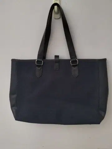 [ SHIPS ] 가죽 & 뜨개질 토트백 A4 수납 찡 장식