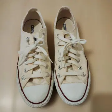 Converse ALLSTAR 로우컷 스니커즈 아이보리 24.5