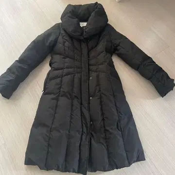 블랙 롱 다운 자켓