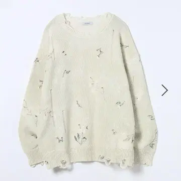 jeanasis Blur 플라워 프린트 풀오버