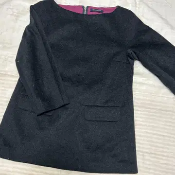 TOMORROWLAND 다크 그레이 튜닉 울