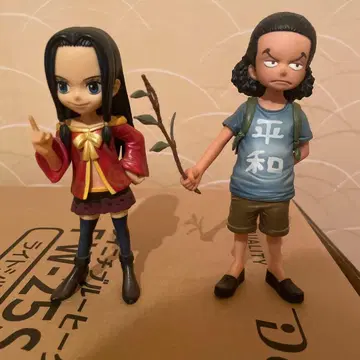 원피스 피규어 핸콕, 루치 2체 세트 약 13cm