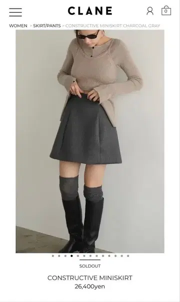 CLANE 클라네 미니 스커트