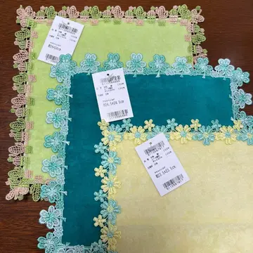 치카자와 레이스 손수건 3개 세트