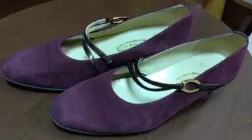 긴자 요시노야 하이힐 펌프스 퍼플 22.5cm