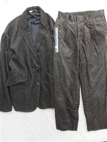 WIM BY LIDNM 코듀로이 셋업 자켓 & 팬츠 블랙