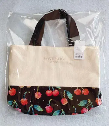 FEILER 러브러리 체리 도트 토트백 블랙