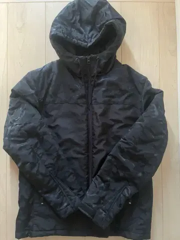 club azul 카모플라쥬 블랙 후드 부착 블루종