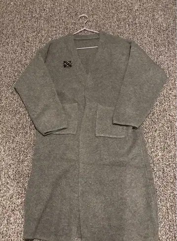 택 포함 미사용 새상품 일본제 그레이 코디건