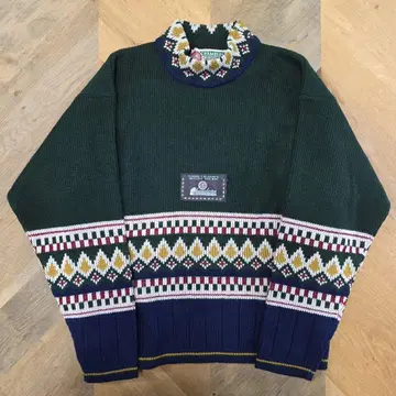 CHAMBERS 노르딕 무늬 니트 스웨터 이탈리아제 y53