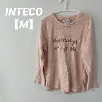 한정판 [ M ] INTECO 핑크 상의 촉감 좋은 룸웨어 스타일