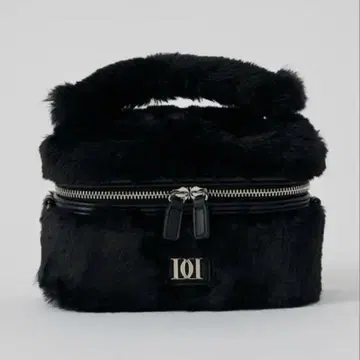 다리치 인조 모피 숄더 미니백 블랙