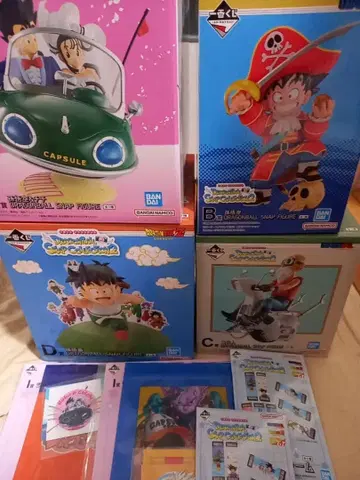 제일복권 드래곤볼 스냅 피규어 A, B, C, D상 세트 + 증정품