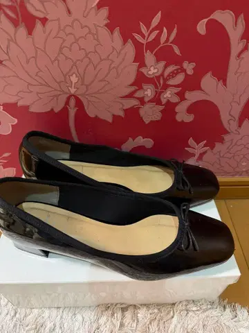 블랙 발레 슈즈 25.5cm 힐 5cm