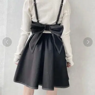 lilLilly 백 리본 데님 원피스