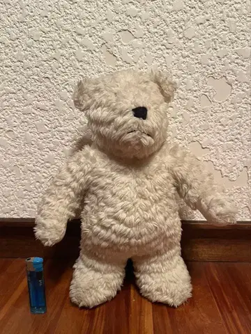 [80년대 US제] 화이트 곰돌이 봉제 인형 빈티지 레트로
