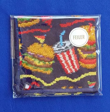 FEILER 러브러리 버거샵 손수건 파우치 네이비 미개봉 새상품