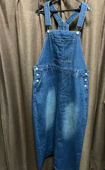 데님 블루 살로펫 블랙 오버롤 원피스 2벌 세트