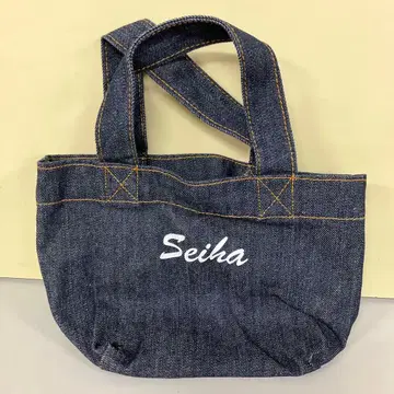 세이하 핸드백 미니 토트 데님 런치백