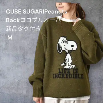 CUBE SUGARIPeanuts Back 로고 풀오버 M 새상품 스누피