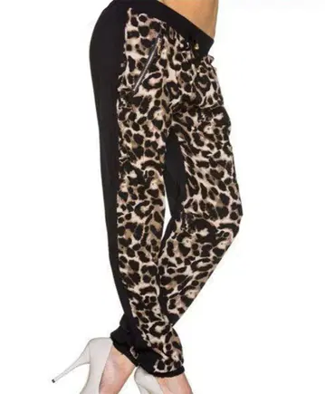 CHFashion 레오파드 무늬 조거 팬츠