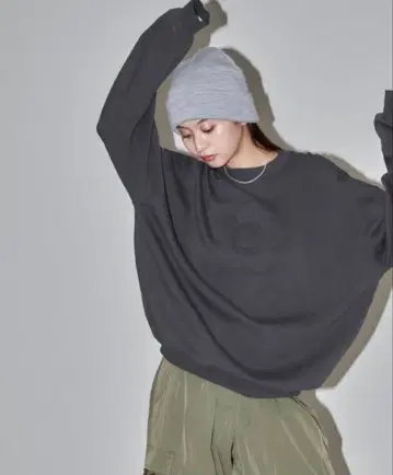 MARYQUANT x PUBLUX 도킹 오버 사이즈 맨투맨