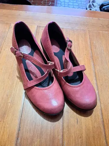 리게타 크로스 벨트 펌프스 하이힐 글래머러스 핑크 M 사이즈