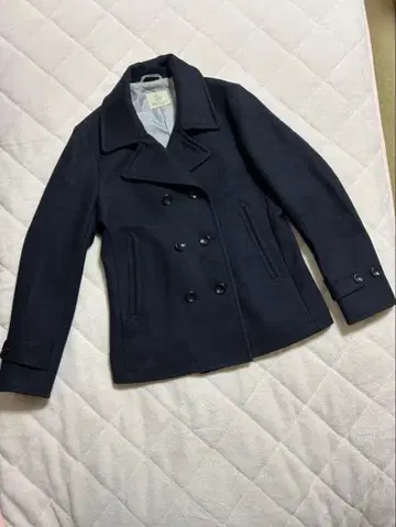 유나이티드 애로우즈 네이비 울 피 코트 [ L ]