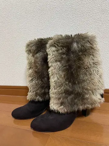 퍼 롱부츠 브라운 3way y2k