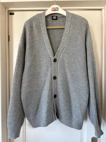 FREAK'S STORE 그레이 리브 가디건 S