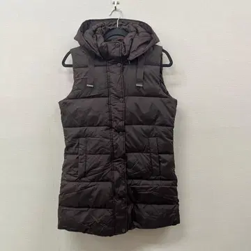 웨더프루프 여성용 충전솜 베스트 보아 안감 롱 브라운 US/S