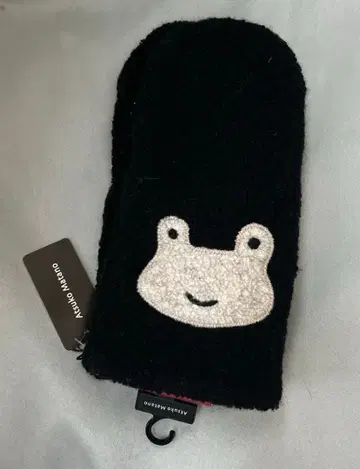마타노 아츠코 장갑 미튼 블랙 개구리