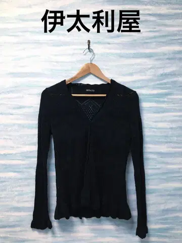 [ 이타리야 ] M 사이즈 긴팔 가디건 블랙 멋진 일본제