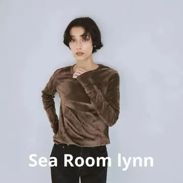 [ searoomlynn ] 시어 메쉬 벨로아 상의