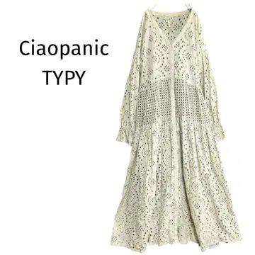 차오패닉 티피 패치워크 레이스 3WAY 롱 원피스 스캘럽
