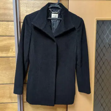 Private Label 블랙 울 피코트