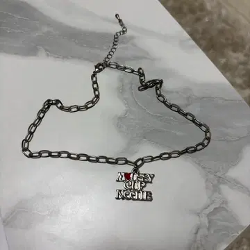 moussy 실버 체인 목걸이